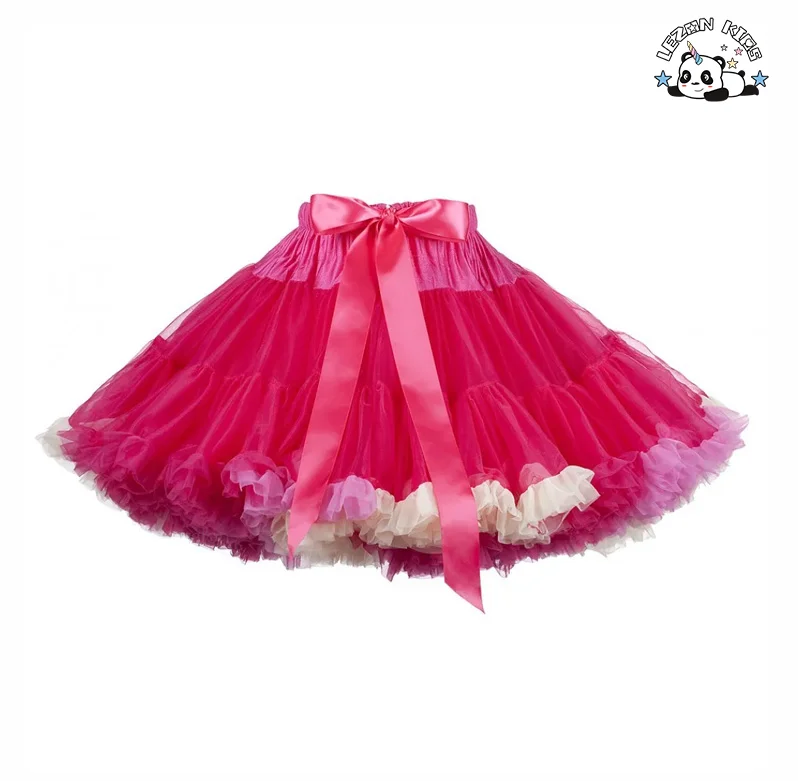 LEZONKIDS - Customizable Girls' Gauze Skirt Cake Dress Puffy Skirt Tutu Children's Princess Gauze Skirt